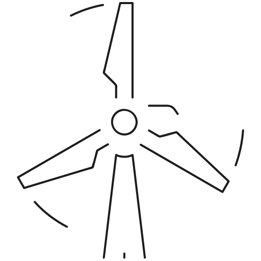 Pikogramm Windkraftanlagen